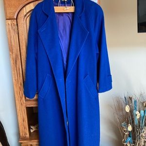 Woman’s long Wool coat.